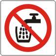 Not drinking water symbol