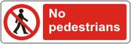 No pedestrians