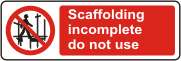 Scaffolding incomplete do not use
