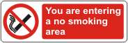 You are entering a no smoking area