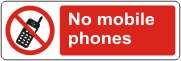 No mobile phones