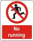 No running