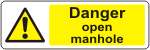 Danger Open manhole
