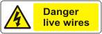 Danger Live wires