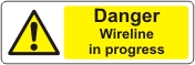 Danger Wireline in progress