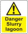 Danger Slurry lagoon