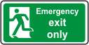 Running man, Emergency exit only