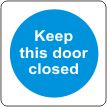 Keep this door closed