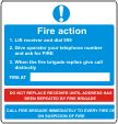 Fire action advice to guests
