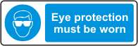 Eye protection must be worn
