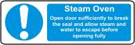 Steam oven instructions