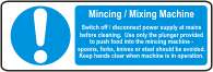 Mincing / Mixing machine instructions