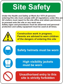Site Safety instructions