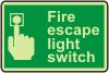 Fire escape light switch