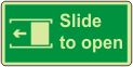 Slide to open (left)