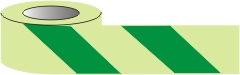 Photoluminescent tape, Green stripes