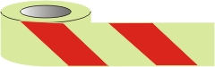 Photoluminescent tape, Red stripes