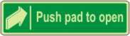 Push pad to open