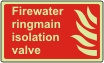 Firewater ringmain isolation valve