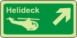 Helicopter symbol, arrow up right