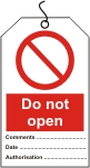Do not open